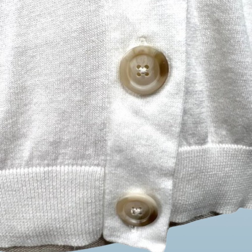 Old Navy White Cardigan Sweater with Shawl Lapels - Picture 5 of 10